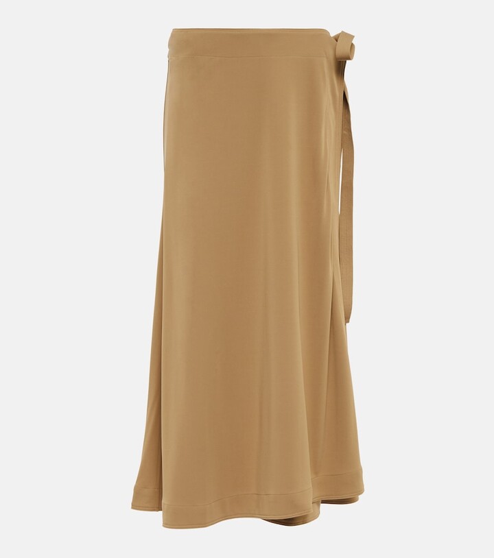 Totême Jersey wrap skirt ShopStyle