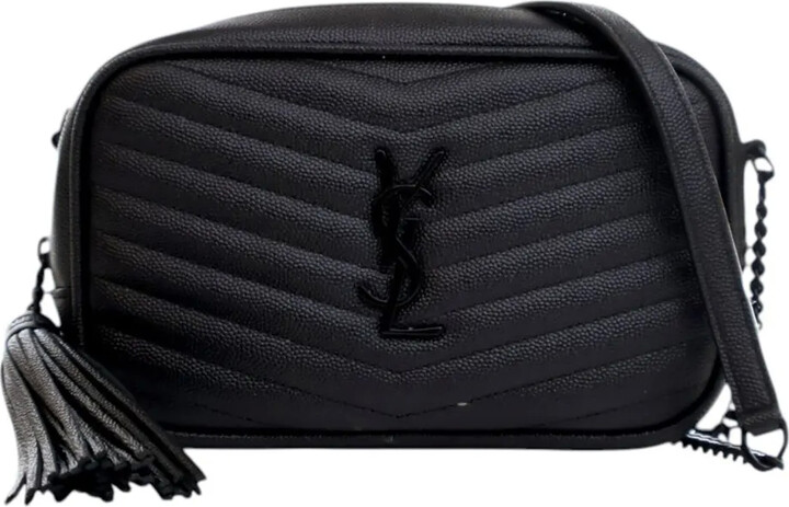 Saint Laurent Pre-Owned 2022 Mini Grain de Poudre Monogram Monochrome Lou Camera Bag crossbody bag