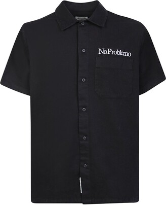 Aries No Problemo Embroidered Button-Up Shirt