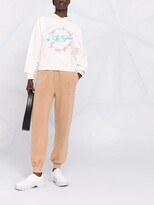 Thumbnail for your product : MSGM Embroidered-Logo Track Pants