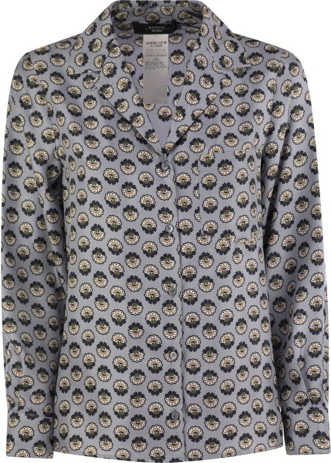 Weekend Max Mara Oncia All-Over Printed Button-Up Shirt