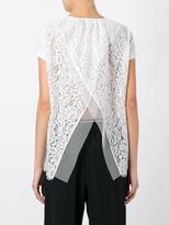 Thumbnail for your product : Sacai lace back T-shirt
