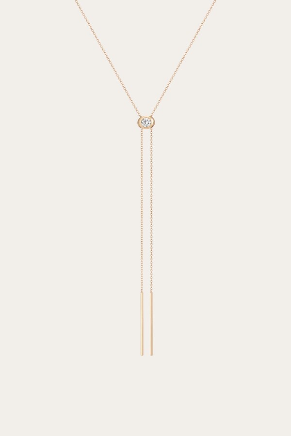 AUrate New York Aurate x Frye: Lab Grown Diamond Bolo Necklace