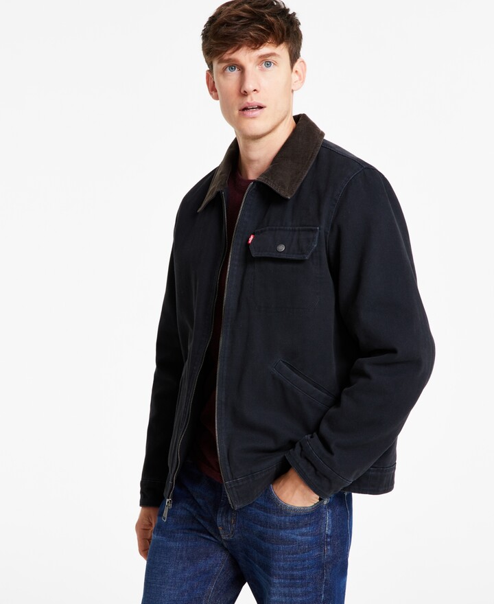 Levi's Men's Cotton Canvas Zip-Front Utility Jacket - ShopStyle