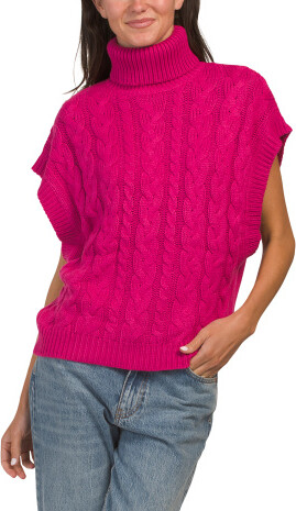 TJMAXX Cable Knit Turtleneck Sweater - ShopStyle