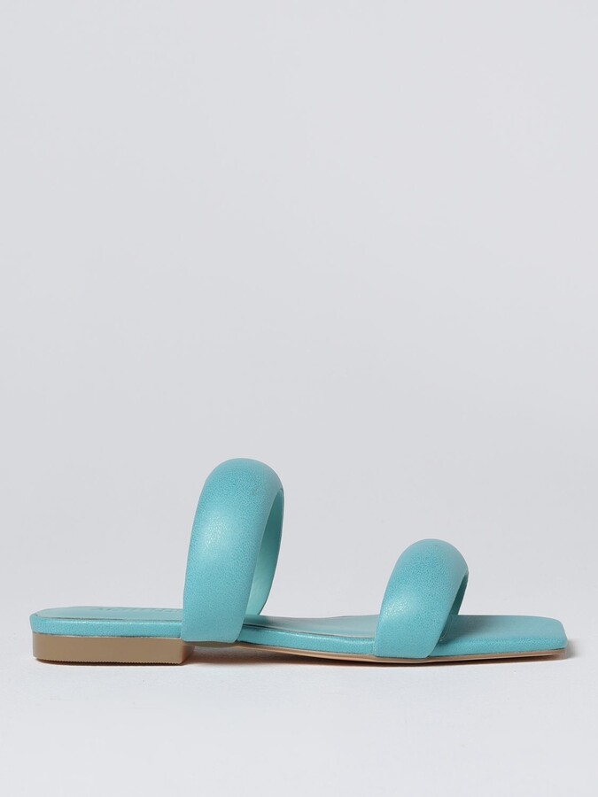 Turquoise Flat Sandals | ShopStyle
