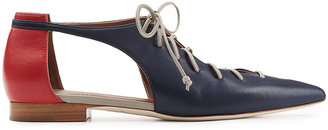Malone Souliers Leather Lace-Up Flats