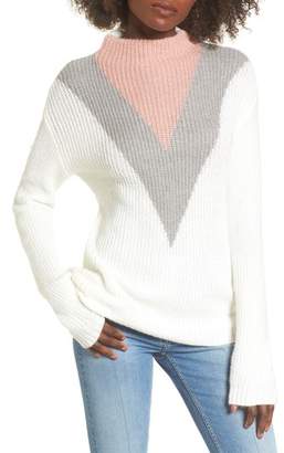 Cotton Emporium Tri-Color Apres Ski Sweater