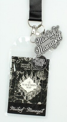 Seven Times Six Harry Potter Mischief Managed Marauders Map ID Lanyard  Badge Holder With 2 Rubber Charm Pendant And Collectible Sticker Black -  ShopStyle Home Office