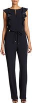 Thumbnail for your product : Escada Belted Ruffle Jumpsuit