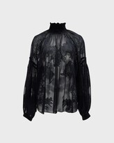 Thumbnail for your product : TWP Baby Jane Silk Chiffon Lace Blouse