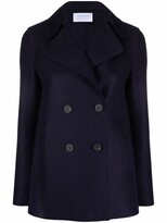 Thumbnail for your product : Harris Wharf London Double-Breasted Wool Peacoat