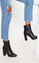Thumbnail for your product : PrettyLittleThing Behati White Faux Leather Ankle Boot