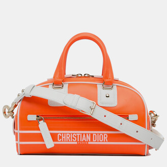 💖Pre-Loved Christian Dior Panarea Large Shopping Tote-Orange
