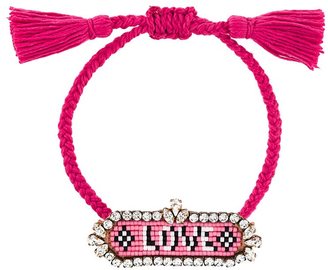 Shourouk 'Love' beaded bracelet
