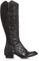 Thumbnail for your product : Donald J Pliner Devi Zipper Leather Overlay Tall Boots