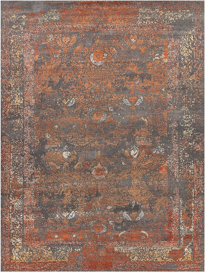 Exquisite Rugs Maison Hand-Knotted New Zealand Wool & Silk-Blend Rug