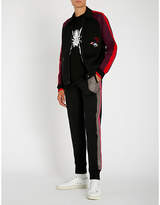 Thumbnail for your product : Lanvin Side-stripe shell-trimmed cotton-jersey jogging bottoms
