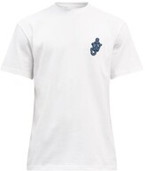 Thumbnail for your product : J.W.Anderson Anchor Logo-embroidered Cotton-jersey T-shirt - White