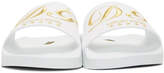 Thumbnail for your product : Dolce & Gabbana White Logo Slides