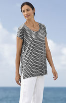 Thumbnail for your product : J. Jill Pure Jill printed cap-sleeve easy tee