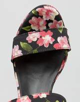 Thumbnail for your product : Warehouse Floral Print Platform Wedges