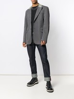 Thumbnail for your product : Dolce & Gabbana Pre Owned 2000's Denim Pinstripe Blazer