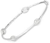 Thumbnail for your product : Ippolita Rock Candy Clear Quartz & Sterling Silver Five-Stone Bangle Bracelet