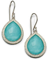 Thumbnail for your product : Ippolita Stella Turquoise, Clear Quartz, Diamond & Sterling Silver Doublet Teardrop Earrings