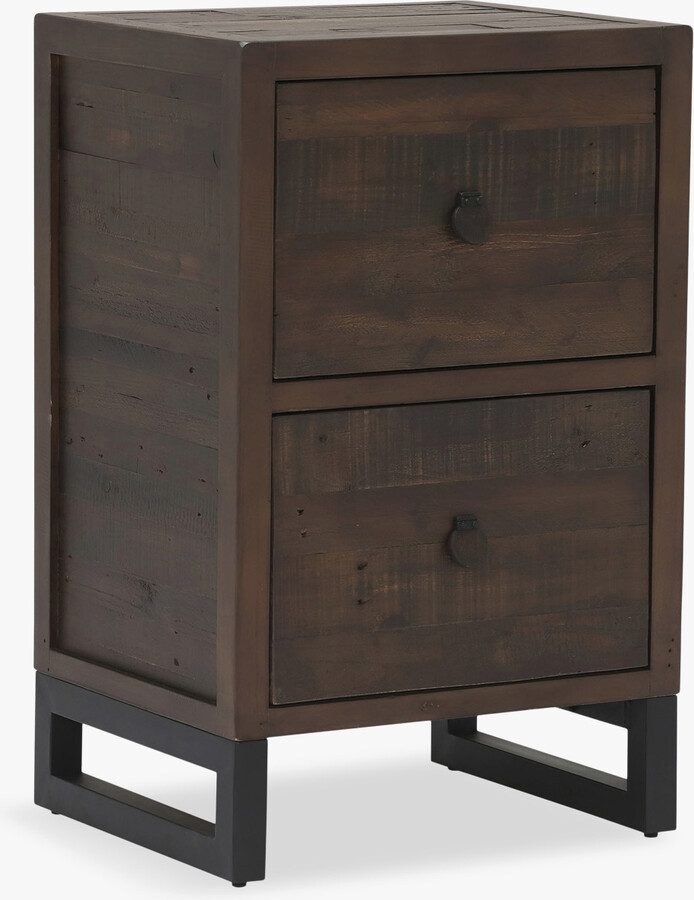 Barker and Stonehouse Reclaimed Wood 2 Drawer Office