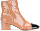 Thumbnail for your product : Gianvito Rossi contrast toe ankle boots