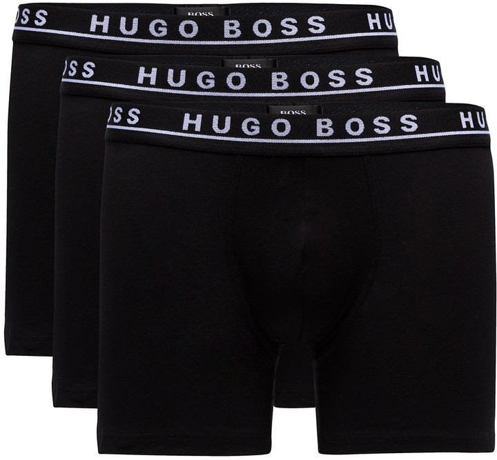 para hombre 3 x schwarz black medium Hugo Boss Bóxers
