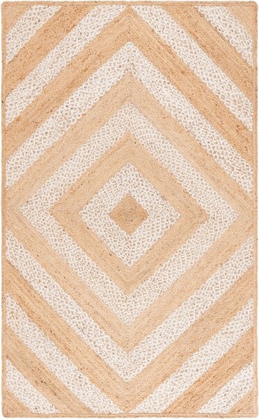Safavieh NaturalFiberNFB926IndoorAreaRug-Natural/Ivory-6'x9'
