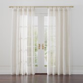 Thumbnail for your product : Crate & Barrel Linen Sheer 52"x63" Natural Curtain Panel