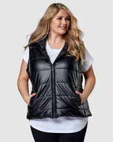 Thumbnail for your product : Indigo Tonic - Women's Black Vests - Portia PU Puffa Vest - Size One Size, 18 at The Iconic
