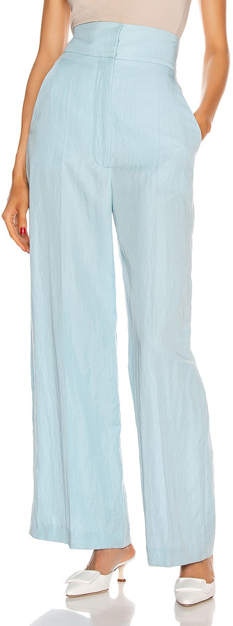 light teal pants