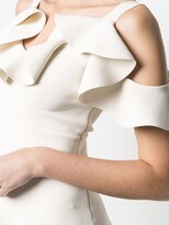 Thumbnail for your product : Alexander McQueen Ruffle-Detailing Off-Shoulder Short Dress