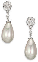 Thumbnail for your product : Majorica 16MM White Teardrop Pearl & Sterling Silver Earrings