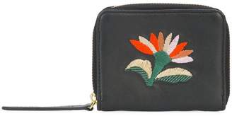 Lizzie Fortunato embroidered flower zip purse