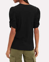 Thumbnail for your product : A.L.C. Kati Black Puff Sleeve T-Shirt