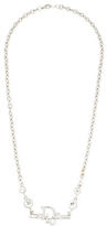 Thumbnail for your product : Christian Dior Crystal Chain Link Logo Necklace