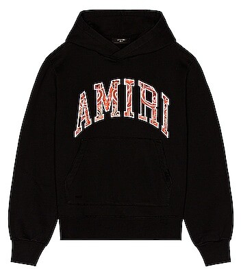 Amiri Bandana Applique Hoodie in Black ShopStyle