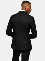 Thumbnail for your product : Topman Black Single Breasted Super Skinny Fit Suit Blazer With Notch Lapels