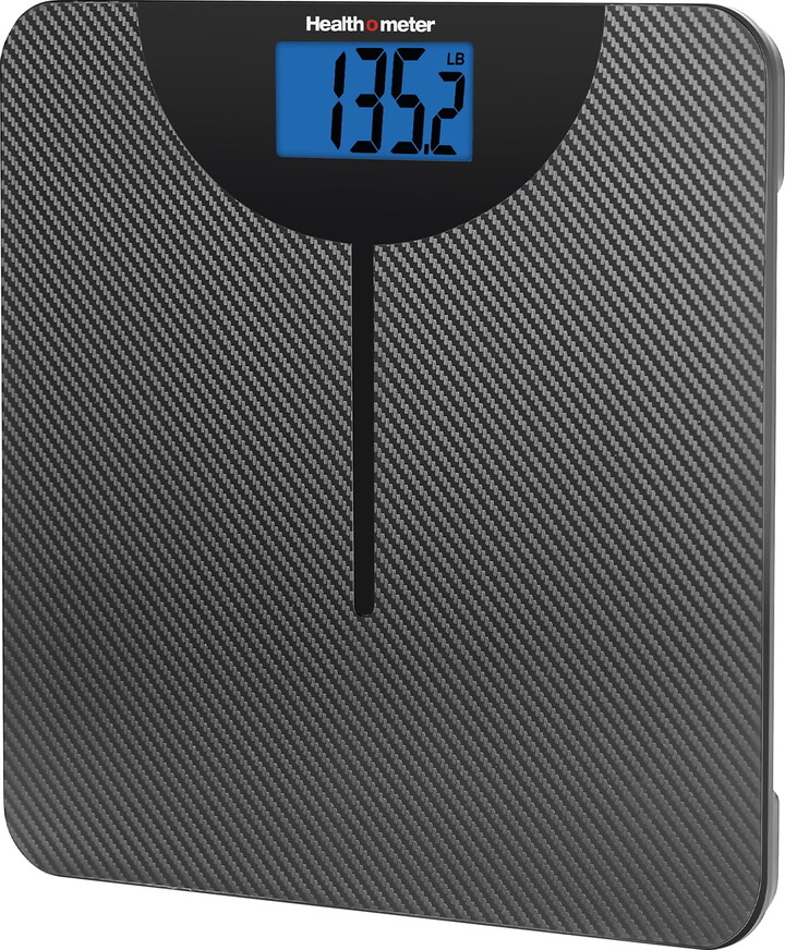 Health o Meter LCD Carbon Fiber Digital Body Weight Scale, 400lb Capacity