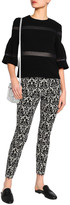 Thumbnail for your product : Alice + Olivia Royce Cropped Jacquard Leggings