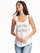 Thumbnail for your product : Old Navy Relaxed Graphic Racerback Tank for Women