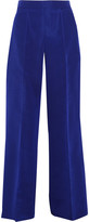 Thumbnail for your product : Oscar de la Renta Silk-faille wide-leg pants