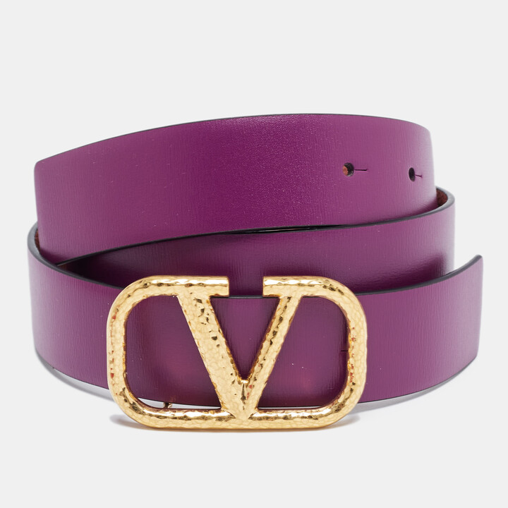 Valentino Vlogo 40Mm Reversible Leather Belt - ShopStyle