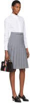 Thumbnail for your product : Thom Browne White and Grey Shirt Dress