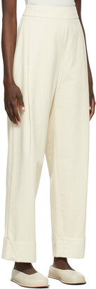 AMOMENTO Beige Twill Martin Turn Up Trousers
